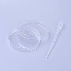 プラスチック使い捨て細胞培養皿  使い捨てプラスチック点眼器3ml  使い捨てプラスチックホールピペット  透明  30x20x10cm&nbsp;DIY-BC0001-09