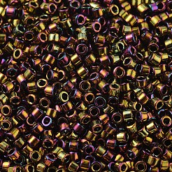 MIYUKIデリカビーズ  シリンダー  日本製シードビーズ  11/0  （db0023)メタリックゴールドアイリス  1.3x1.6mm  穴：0.8mm  約2000PCS /ボトル  10 G /ボトル&nbsp;SEED-JP0008-DB0023