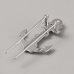 合金のブックマーク  アンカー  プラチナ  77x37x16.5mm&nbsp;AJEW-WH0314-350B