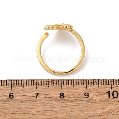 304ステンレススチール製エナメル調節可能な女性用指輪  ハート  11.5x11.5mm  usサイズ5 3/4(16.3mm)&nbsp;LS-RJEW-B131-02A