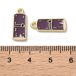 フルーツ合金エナメルチャーム  サトウキビ  ライトゴールド  インディゴ  18.5x7x1.5mm  穴：1.4mm&nbsp;PALLOY-S058-01LG-12