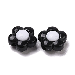 ツートンカラーのアクリルビーズ  花  花  15.5x16x8.5mm  穴：2.5mm  462個/ 500g&nbsp;OACR-U003-09