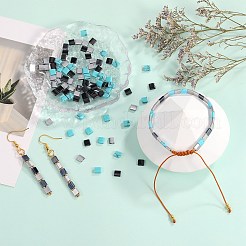 90 個 3 スタイル宝石ビーズ連売り  正方形/長方形  5~6x5x2~2.5mm  穴：0.8~0.9mm  30個/スタイル&nbsp;G-SZ0002-37