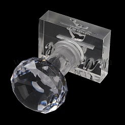 ハンドル付き透明アクリル石鹸スタンプ  DIY石鹸型用品  言葉  36.9x27.6mm&nbsp;DIY-XCP0002-91F