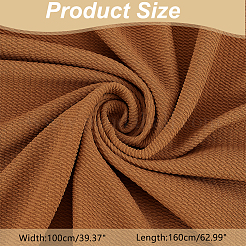 ポリエステル織物  DIYシーツ用  テーブルクロス  Tシャツ  ドレス  長方形  チョコレート  100x160x0.06cm&nbsp;DIY-WH0504-241C