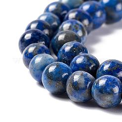 天然石ラピスラズリラウンドビーズ連売り  6mm  穴：1mm  約58~61個/連  15インチ&nbsp;G-E262-01-6mm