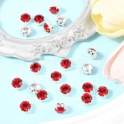 プレシオサ® マキシマ クリスタル 縫い付けカップ  チェコクリスタル  真鍮製爪付き台座付き  719 37 081 チャトン（丸）  銀  90070 ライト サイアム  ss39（8.15~8.4mm）&nbsp;X-PRC-SS39-90070-S