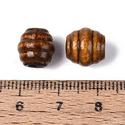 天然シマウッドビーズ  染め  バレル  ペルー  10x9~10mm  穴：3.5~4mm  約1923個/500g&nbsp;WOOD-Q001-03