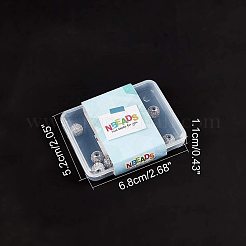 ラックメッキ真鍮製キュービックジルコニアビーズ  長持ちメッキ  ラウンド  透明  プラチナ  8x7mm  穴：2mm  10個/箱&nbsp;ZIRC-NB0001-05