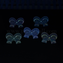 UVメッキ蓄光透明アクリルビーズ  暗闇で光る  蝶結び  ミックスカラー  28.5x37.5x12mm  穴：3.5mm&nbsp;OACR-P010-07