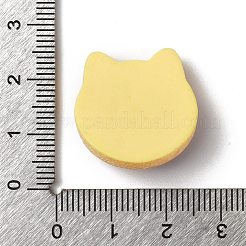 かわいい不透明樹脂カボション  模造クッキー  猫の形  21x22x9mm&nbsp;RESI-G106-02D