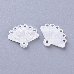 セルロースアセテート（樹脂）シャンデリアコンポーネントリンク  ファン  乳白色  14.5~15.5x20x2.5mm  穴：1.8~2mm&nbsp;KY-N006-11B