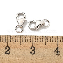 925スターリングシルバーカニカン  プラチナメッキ  9x4x2mm&nbsp;STER-C005-08P