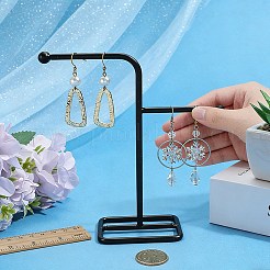 鉄製ネックレスジュエリーディスプレイラック  デスクトップペンダントネックレスオーガナイザーホルダー  ブラック  5.2x14.8x16cm&nbsp;NDIS-WH20002-01D
