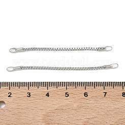 鉄端チェーン  プラチナ  55x1.3~2.5x2mm  穴：3~4x2mm&nbsp;IFIN-P042-01P