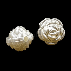 Abs模造パールビーズ  花  12x11mm  穴：2mm  757個/ 500g&nbsp;OACR-K001-24