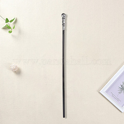 PEプラスチックホームデコレーション  衣装小道具用コスプレアクセサリー  蛇の頭の笏  銀  1100x45mm&nbsp;AJEW-WH20054-055B-03