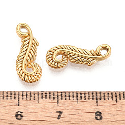 304ステンレスペンダント  羽  イオンプレーティング（ip）  18KGP本金メッキ  17.5x7x2mm  穴：1.6mm&nbsp;STAS-N114-52G