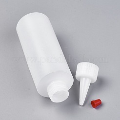 プラスチック接着剤ボトル  ボトルキャップスルーホール  ホワイト  4.4x16.7cm  容量：150ミリリットル&nbsp;DIY-WH0053-01-150ml