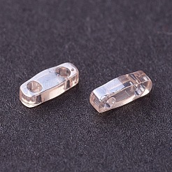 MIYUKIクォーターティラビーズ  日本製シードビーズ  2穴  （QTL365)ライトシェルピンク光沢  5x1.2x1.9mm  穴：0.7mm  ; 約24000個/500g&nbsp;SEED-MY05-QTL365