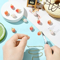 12個 3色熱収縮プラスチックエナメルペンダント  金色の真鍮ループ  花  ミックスカラー  17x11.5mm  穴：1.6mm  4個/カラー&nbsp;KY-CJ0002-12