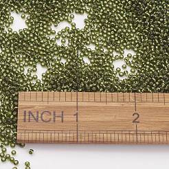 TOHO日本のシードビーズ  ラウンド  （銀で裏打ちされたかんらん石37)個  11/0  2x1.5mm  穴：0.5mm  約42000個/ポンド&nbsp;SEED-K008-2mm-37