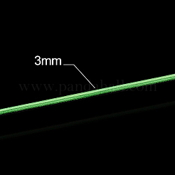 つや消し丸型アルミ線  ライムグリーン  9ゲージ  3mm  17 m /ロール&nbsp;AW-BC0003-30H-3.0mm