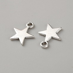チベット風亜鉛合金チャーム  スターのチャーム  アンティークシルバー  15x12.5x1.5mm  穴：2mm&nbsp;FIND-TAC0039-001AS-C