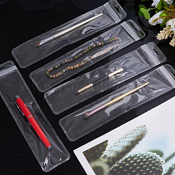 透明なプラスチック製再封可能袋 50個  長方形  透明  27.5x6x0.02cm&nbsp;OPP-WH0001-05