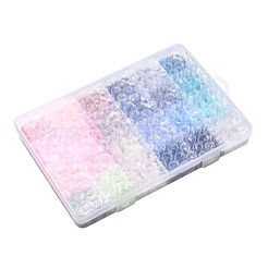 24色手作りポリマークレイビーズ  ジュエリー工芸用品のDIY用  ディスク/フラットラウンド  ヒシビーズ  ミックスカラー  8x0.5~1mm  穴：2mm  24色  約76~80PCS /カラー  1824~1920個/箱&nbsp;CLAY-X0011-03C