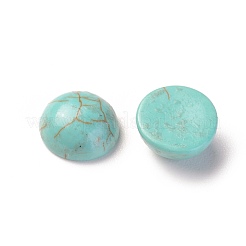 天然石ハウライトカボション  染め  半円  ターコイズ  6x3mm&nbsp;TURQ-L031-033C-03