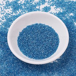 MIYUKIデリカビーズ  シリンダー  日本製シードビーズ  11/0  （db0905)スパークリングブルーライニングクリスタル  1.3x1.6mm  穴：0.8mm  約20000個/袋  100 G /袋&nbsp;SEED-J020-DB0905
