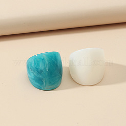 2本のアクリル指輪  ミックスカラー  内径：18mm&nbsp;WGCB53E-01