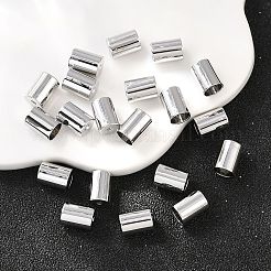 シェグレースの真鍮製コードエンド  コラム  カドミウムフリー＆ニッケルフリー＆鉛フリー  プラチナメッキ  7x5mm  穴：1.4mm  内径：4.4mm&nbsp;XGRPCP358-266P