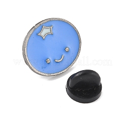 フルーツシリーズ エナメルピン  バックパック用合金ラペルピンバック  ブラック  ブルーベリー  16x20mm&nbsp;JEWB-Z038-A01-EB
