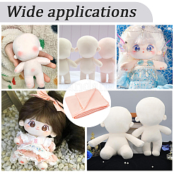 ポリエステル生地  DIY 衣類アクセサリー  サンゴ  1000x1500x0.5mm&nbsp;DIY-WH20055-109B