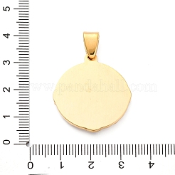 304ステンレススチールエナメルペンダント  イオンプレーティング（ip）  コンパスチャーム  ゴールドカラー  29x26x3.5mm  穴：7x4mm&nbsp;STAS-U043-14G