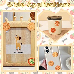 30個 5スタイル 樹脂製模造ピザ  シミュレーション食品  小道具の装飾のふりをする  ミックスカラー  28.5~31x5~7mm  6個/スタイル&nbsp;RESI-CJ0005-27