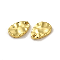 304ステンレスペンダント  ティアドロップチャーム  18KGP本金メッキ  10.5x7x1.5mm  穴：1.2mm&nbsp;STAS-Q322-15G-01