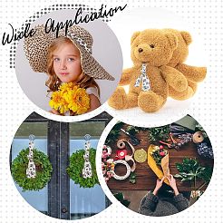 ポリエステルリボン  片面ひまわり蜂段落模様  ギフト包装用  花の弓工芸品の装飾  ホワイト  2-1/2インチ（65mm）  10ヤード/ロール（9.14m /ロール）&nbsp;OCOR-WH0063-11A