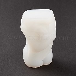 DIY 裸の女性の花瓶 シリコン製胸像型作り  レジン型  半身彫刻用 UV樹脂＆エポキシ樹脂 3D セクシーな女性ボディクラフト作り  ホワイト  104x69x63mm  内径：34x46mm&nbsp;DIY-G050-02