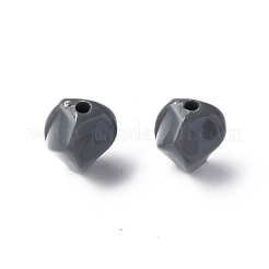 不透明なアクリルビーズ  ナゲット  グレー  16.5x15x13.5mm  穴：2.5mm  約340個/500g&nbsp;MACR-S373-140-A03