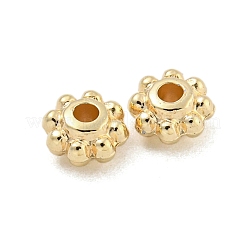 Ccbプラスチックスペーサービーズ  粒状ビーズ  ゴールドカラー  5.5x3mm  穴：1.6mm&nbsp;CCB-L014-24G
