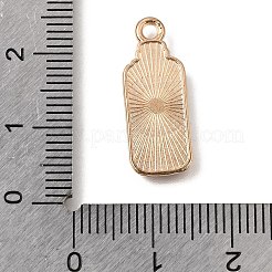 エナメルペンダントと合金  航海のチャーム  ライトゴールド  空色  メッセージボトル  21.5x8x1.5mm  穴：1.8mm&nbsp;AL-CBA9E11-03KCG-21