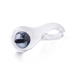 手作りランプワークガラスペンダント  パイレックス  キノコ  ブラック  21~25x9~10mm  穴：3~4mm&nbsp;X-LAMP-Q028-12C