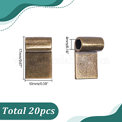 真鍮接着フラットパッドベイル20個  笛  アンティークブロンズ  17x10mm&nbsp;KK-AR0004-83