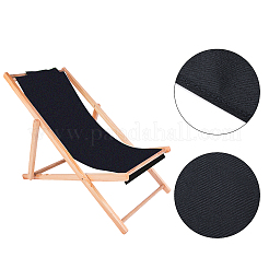 オックスフォードキャンバスチェア  ビーチチェアクロス交換用品  ブラック  1135~1150x430~435x1.5mm&nbsp;FIND-WH0100-03