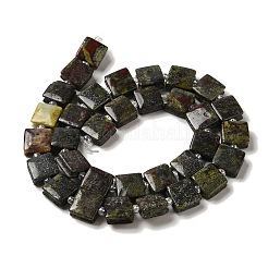 天然ドラゴンの血碧玉ビーズ連売り  正方形  シードビーズで  10~10.5x10~10.5x5~5.5mm  穴：1.6mm  約32個/連  15.16~15.35インチ（38.5~39cm）&nbsp;G-L596-A06-01
