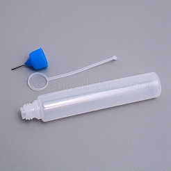 Peプラスチック接着剤ボトル  ブルー  22x141mm  容量：30ミリリットル&nbsp;LS-AJEW-WH0155-02G