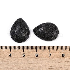 天然溶岩石カボション  ティアドロップ  20~20.5x15~15.5x6.5~7mm&nbsp;G-H094-01A-14
